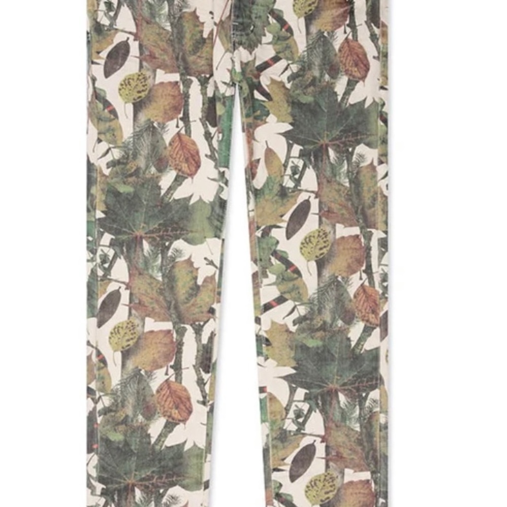 Leaf Print Pants - image 1